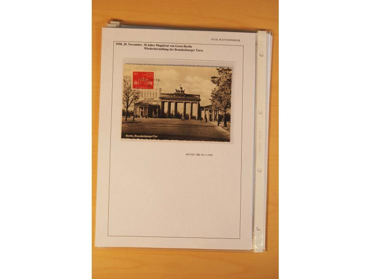 1949/90, postfrische und gestempelte stark spezialisierte Sammlung mit zahlreichen Abarten, Typen, Plattenfehlern und Zusamme