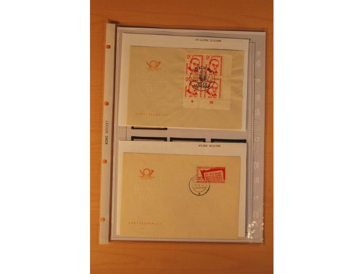 1949/90, postfrische und gestempelte stark spezialisierte Sammlung mit zahlreichen Abarten, Typen, Plattenfehlern und Zusamme