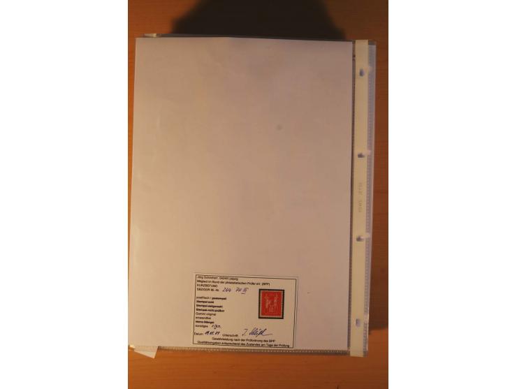1949/90, postfrische und gestempelte stark spezialisierte Sammlung mit zahlreichen Abarten, Typen, Plattenfehlern und Zusamme