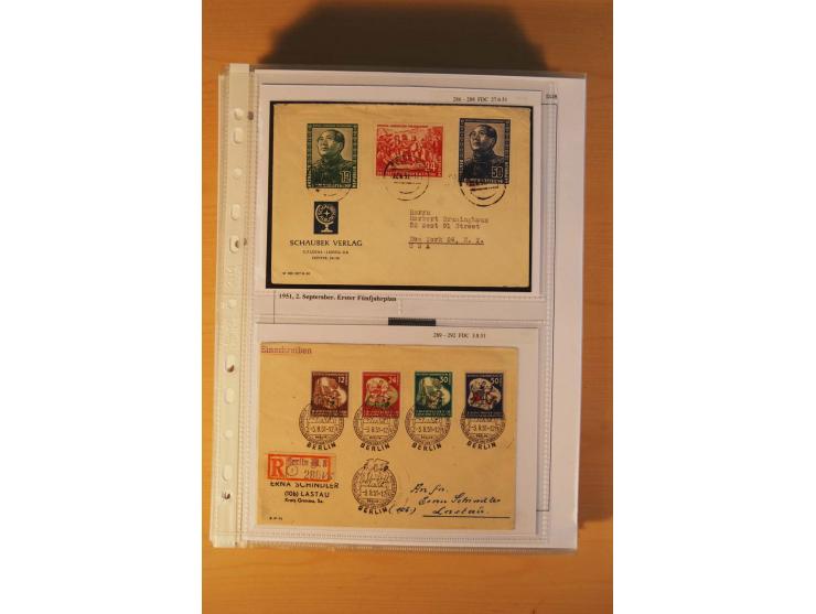 1949/90, postfrische und gestempelte stark spezialisierte Sammlung mit zahlreichen Abarten, Typen, Plattenfehlern und Zusamme