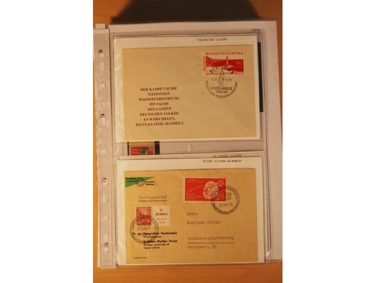 1949/90, postfrische und gestempelte stark spezialisierte Sammlung mit zahlreichen Abarten, Typen, Plattenfehlern und Zusamme