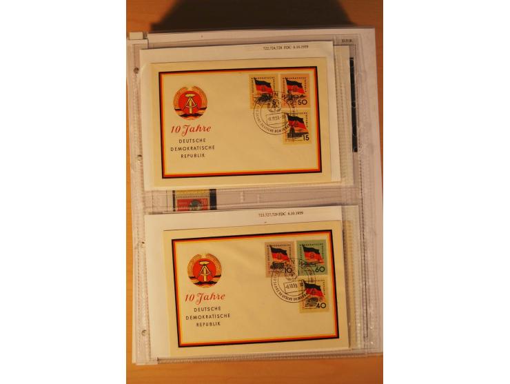 1949/90, postfrische und gestempelte stark spezialisierte Sammlung mit zahlreichen Abarten, Typen, Plattenfehlern und Zusamme