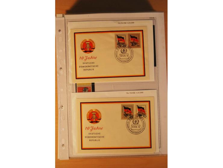 1949/90, postfrische und gestempelte stark spezialisierte Sammlung mit zahlreichen Abarten, Typen, Plattenfehlern und Zusamme