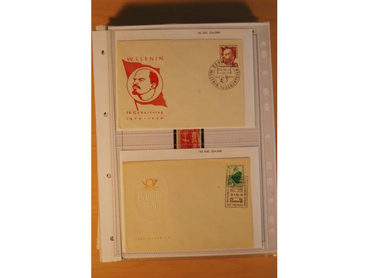 1949/90, postfrische und gestempelte stark spezialisierte Sammlung mit zahlreichen Abarten, Typen, Plattenfehlern und Zusamme