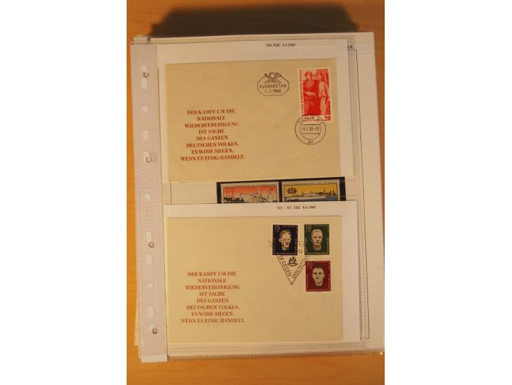 1949/90, postfrische und gestempelte stark spezialisierte Sammlung mit zahlreichen Abarten, Typen, Plattenfehlern und Zusamme