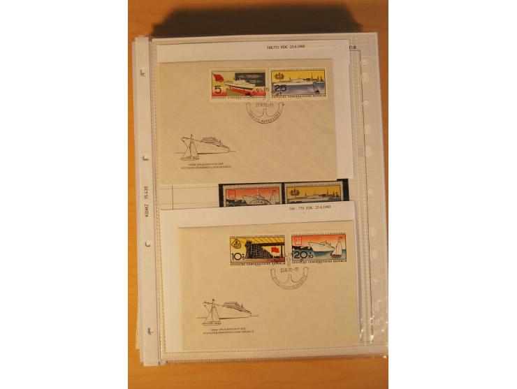 1949/90, postfrische und gestempelte stark spezialisierte Sammlung mit zahlreichen Abarten, Typen, Plattenfehlern und Zusamme
