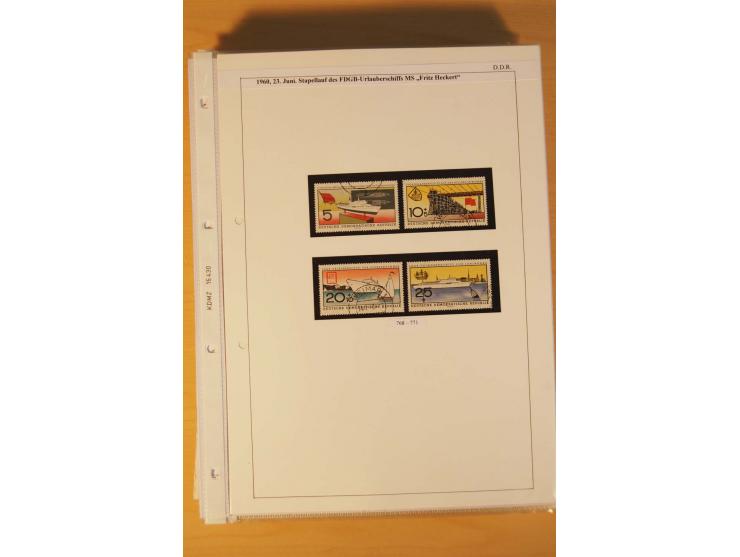 1949/90, postfrische und gestempelte stark spezialisierte Sammlung mit zahlreichen Abarten, Typen, Plattenfehlern und Zusamme