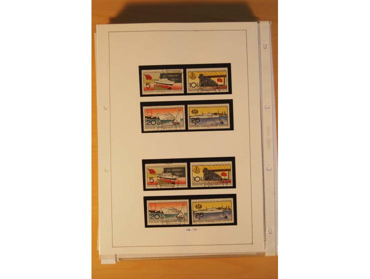 1949/90, postfrische und gestempelte stark spezialisierte Sammlung mit zahlreichen Abarten, Typen, Plattenfehlern und Zusamme