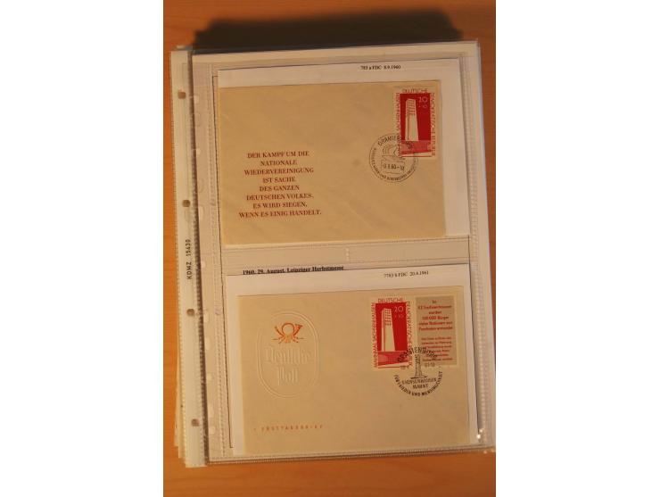 1949/90, postfrische und gestempelte stark spezialisierte Sammlung mit zahlreichen Abarten, Typen, Plattenfehlern und Zusamme