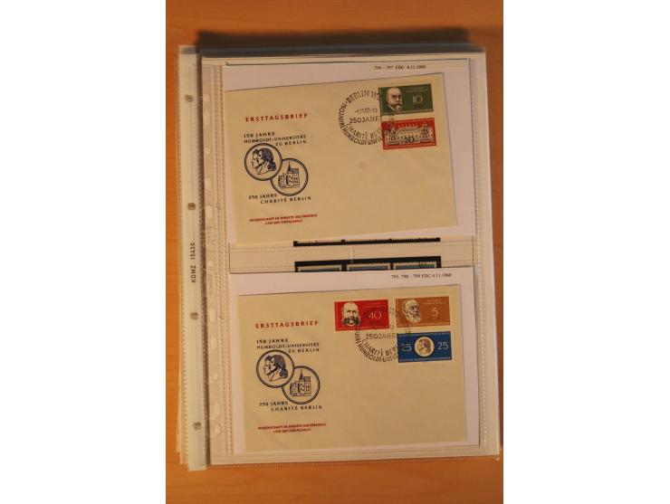 1949/90, postfrische und gestempelte stark spezialisierte Sammlung mit zahlreichen Abarten, Typen, Plattenfehlern und Zusamme