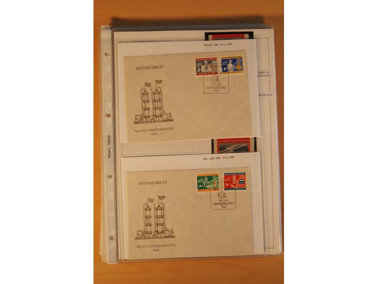 1949/90, postfrische und gestempelte stark spezialisierte Sammlung mit zahlreichen Abarten, Typen, Plattenfehlern und Zusamme
