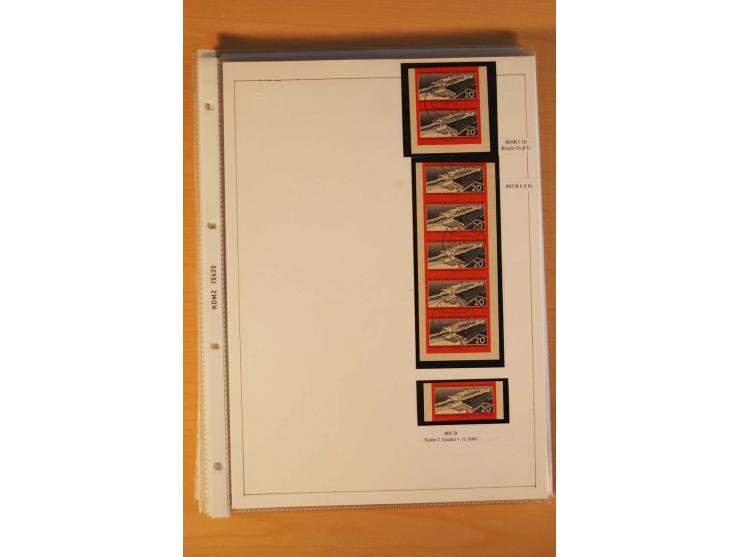 1949/90, postfrische und gestempelte stark spezialisierte Sammlung mit zahlreichen Abarten, Typen, Plattenfehlern und Zusamme