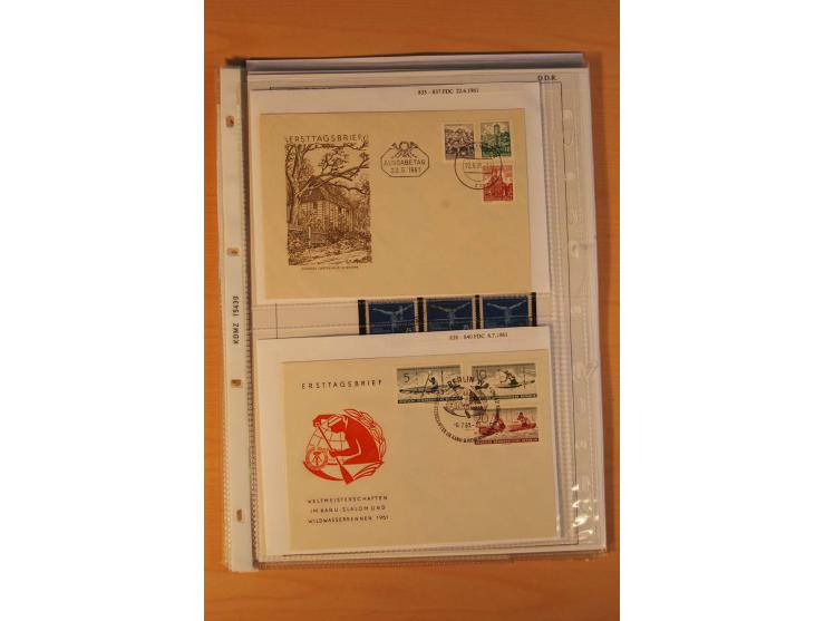 1949/90, postfrische und gestempelte stark spezialisierte Sammlung mit zahlreichen Abarten, Typen, Plattenfehlern und Zusamme