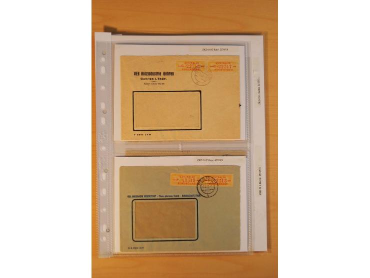 1949/90, postfrische und gestempelte stark spezialisierte Sammlung mit zahlreichen Abarten, Typen, Plattenfehlern und Zusamme