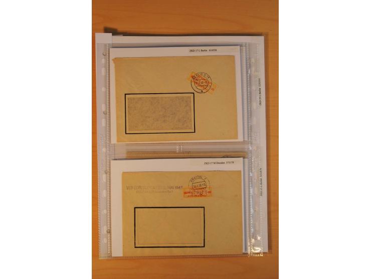 1949/90, postfrische und gestempelte stark spezialisierte Sammlung mit zahlreichen Abarten, Typen, Plattenfehlern und Zusamme