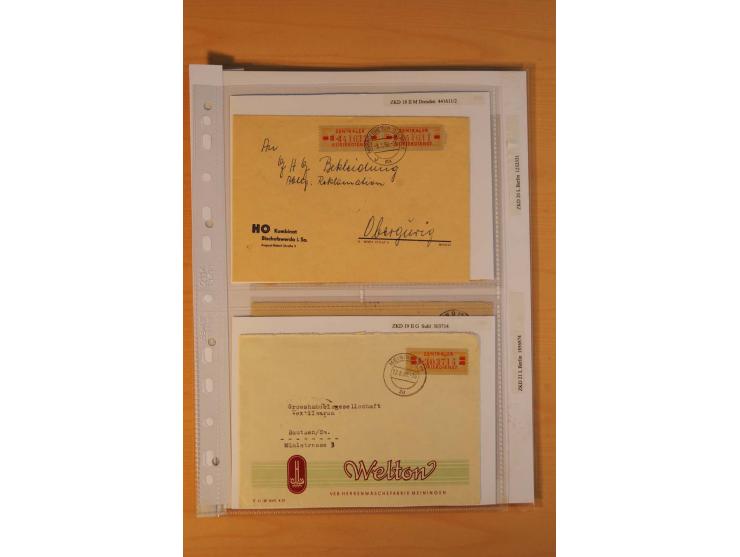 1949/90, postfrische und gestempelte stark spezialisierte Sammlung mit zahlreichen Abarten, Typen, Plattenfehlern und Zusamme