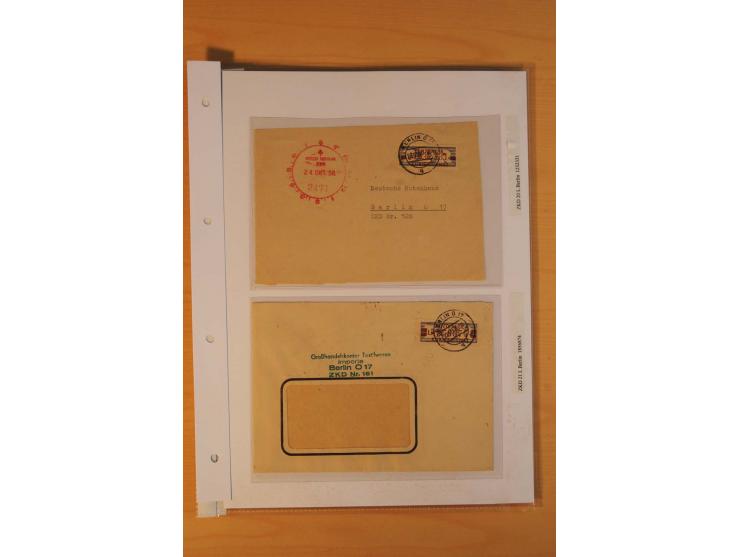 1949/90, postfrische und gestempelte stark spezialisierte Sammlung mit zahlreichen Abarten, Typen, Plattenfehlern und Zusamme