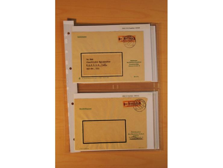 1949/90, postfrische und gestempelte stark spezialisierte Sammlung mit zahlreichen Abarten, Typen, Plattenfehlern und Zusamme