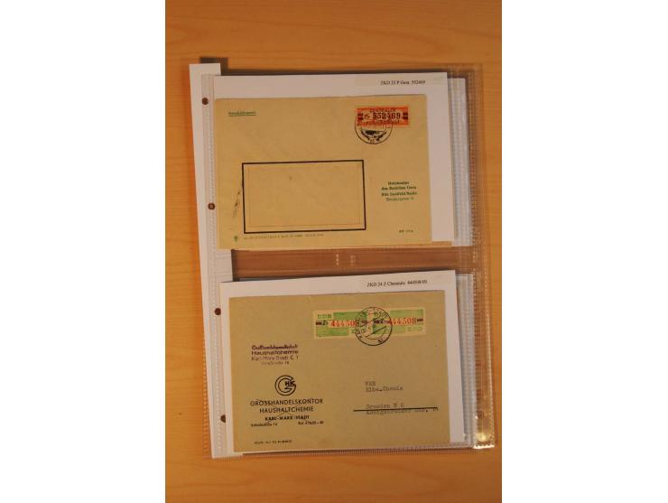 1949/90, postfrische und gestempelte stark spezialisierte Sammlung mit zahlreichen Abarten, Typen, Plattenfehlern und Zusamme