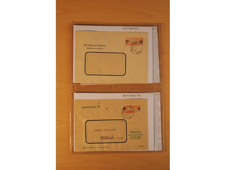 1949/90, postfrische und gestempelte stark spezialisierte Sammlung mit zahlreichen Abarten, Typen, Plattenfehlern und Zusamme