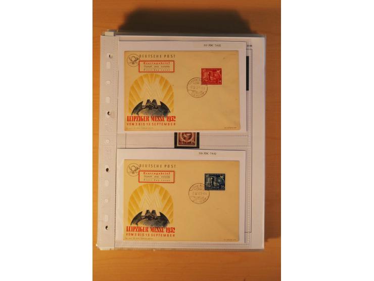 1949/90, postfrische und gestempelte stark spezialisierte Sammlung mit zahlreichen Abarten, Typen, Plattenfehlern und Zusamme