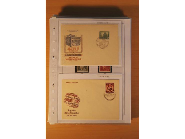 1949/90, postfrische und gestempelte stark spezialisierte Sammlung mit zahlreichen Abarten, Typen, Plattenfehlern und Zusamme