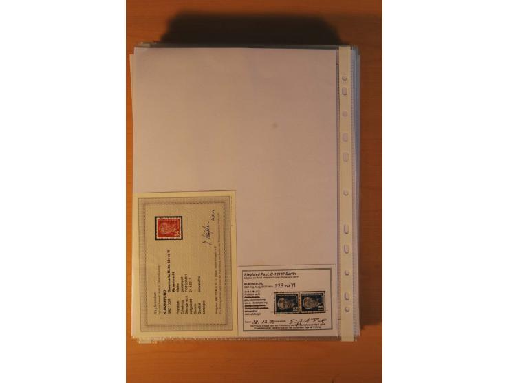 1949/90, postfrische und gestempelte stark spezialisierte Sammlung mit zahlreichen Abarten, Typen, Plattenfehlern und Zusamme