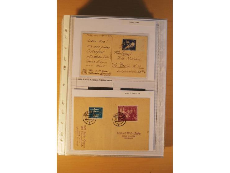 1949/90, postfrische und gestempelte stark spezialisierte Sammlung mit zahlreichen Abarten, Typen, Plattenfehlern und Zusamme