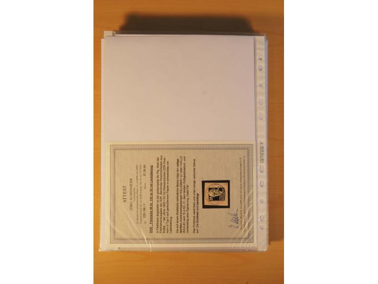 1949/90, postfrische und gestempelte stark spezialisierte Sammlung mit zahlreichen Abarten, Typen, Plattenfehlern und Zusamme