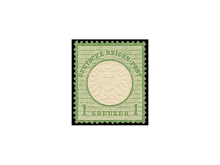 1 Kr. dunkelgrünlicholiv, postfrisch, Pracht, Fotoattest Sommer BPP (Mi. 1.600,-)