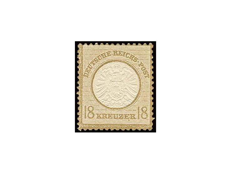 18 Kr. ockerbraun mit Plattenfehler "Punkt  unter zweitem E in KREUZER", postfrisch, Kabinett, Fotoattest Brugger BPP
