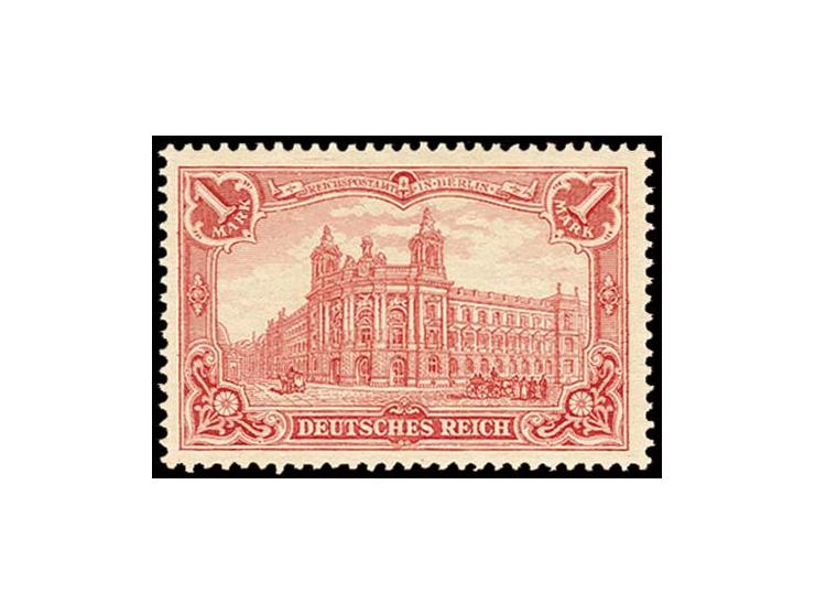 1 M. karminrot, ungebraucht mit Erstfalzspur, Pracht, sign. Diena (Mi. 320,-)