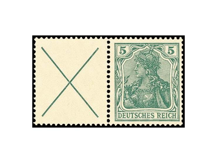 X+5 Pfg., postfrisch, Kabinett (Mi. 450,.)
