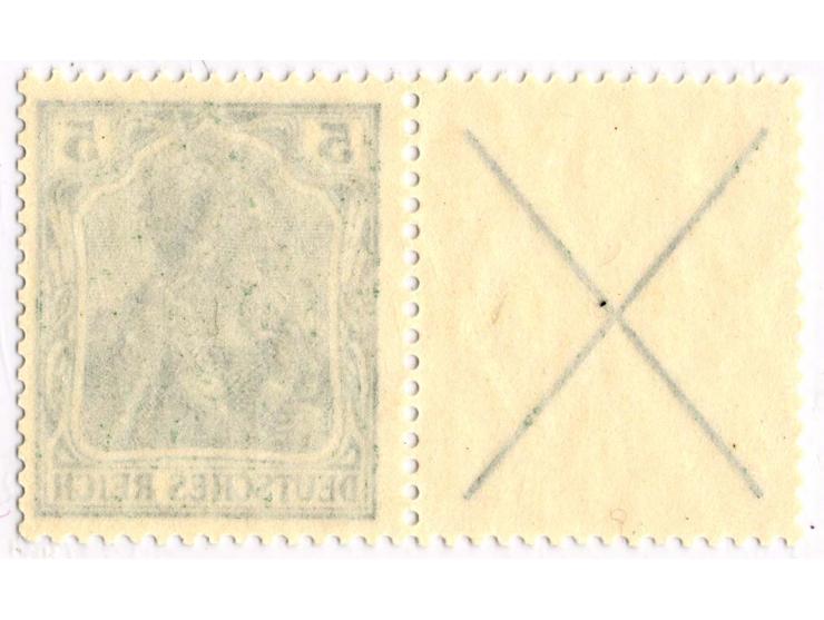 X+5 Pfg., postfrisch, Kabinett (Mi. 450,.)