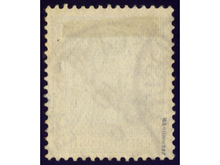 20 Pfg. mit Stempel vom 9.2.01 (Sorte 1), Pracht, sign. Pfenninger (Mi. 1.200,-)