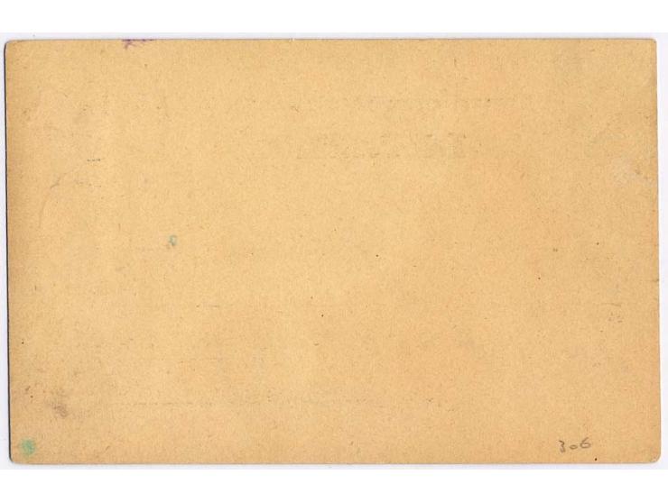 "Erste FLUGPOST / Swakopmund Karibib Windhuk / Deutschsüdwestafrika", L3 sauber auf Karte, frankiert mit Markenheftchen-Zusam