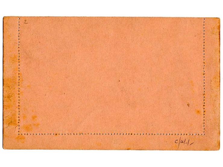 1894, "DSP Linie Hamburg-Westafrika 17/12.94", Ovalstempel klar auf französisch Guinea Kartenbrief 25 C. mit langem Text nach
