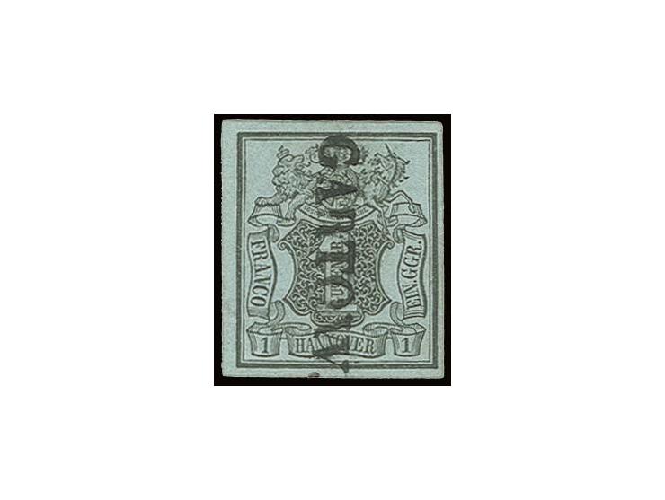 "GARTOW", L1 kpl. und sauber auf 1 Ggr. auf graublau, Kabinett, sign. Brun