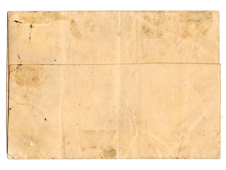 1¼ Sch. blau/weißrosa, diagonal halbiert mit Nr. "121" und nebengesetztem DKr. "KIEL 11/1  65" auf Ortsbriefhülle (rechte Kla