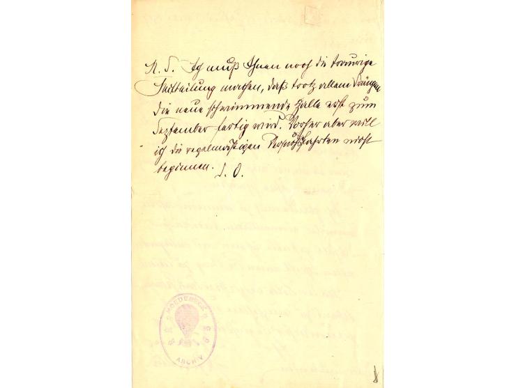1907, Graf von Zeppelin, eigenhändiges 2seitiges Schreiben vom 3.7.07 an den Luftfahrtpublizisten Major Maedebeck mit u.a. Te