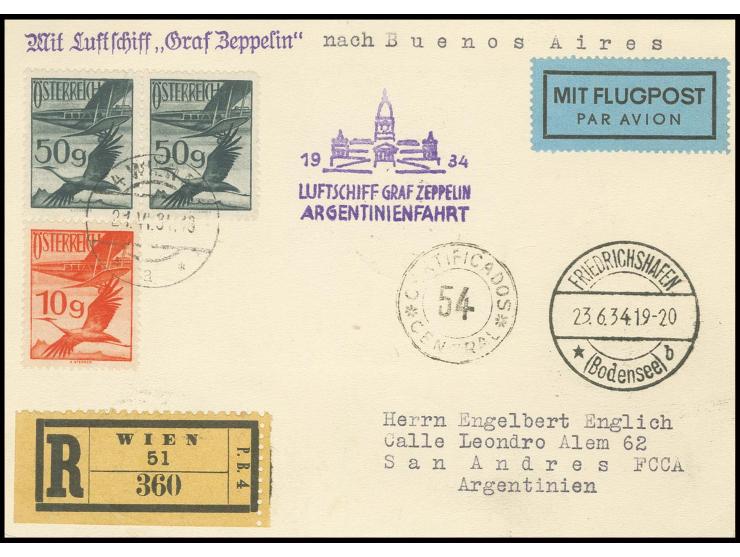 Argentinienfahrt, R-Karte nach Argentinien, Kabinett