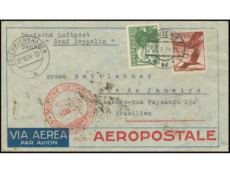 11. Südamerikafahrt, Bedarfsbrief nach Rio, Pracht
