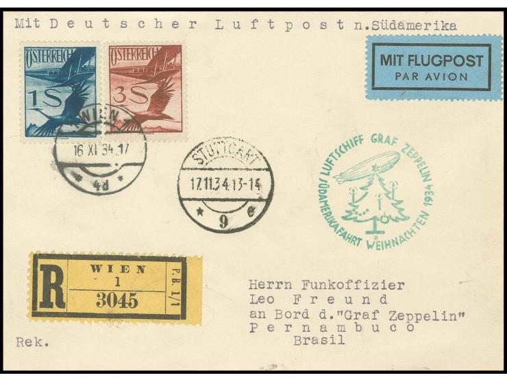 Weihnachtsfahrt, R-Karte nach Pernambuco, Kabinett