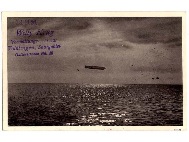 Sachsenfahrt, Fotokarte mit vorderseitigem Ankunftsstempel, Kabinett