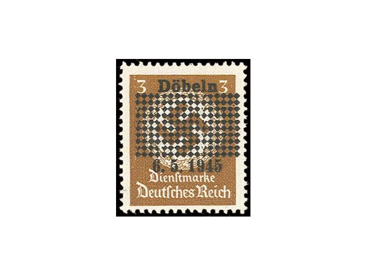 1945, Probedruck Dienstmarke 3 Pfg., postfrisch, Fotoattest Dr. Penning BPP (Mi. 1200,-)