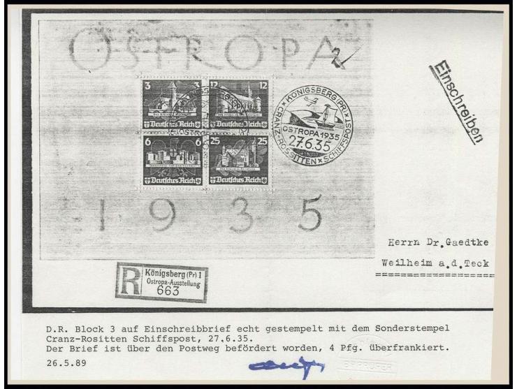 1945, Behörden-Dienstmarke 6 Pfg. (2, 1x mit Oberrand) mit Schwärzung auf Dienstbrief von "FLÖHA 30.7." nach Frankenberg, sel