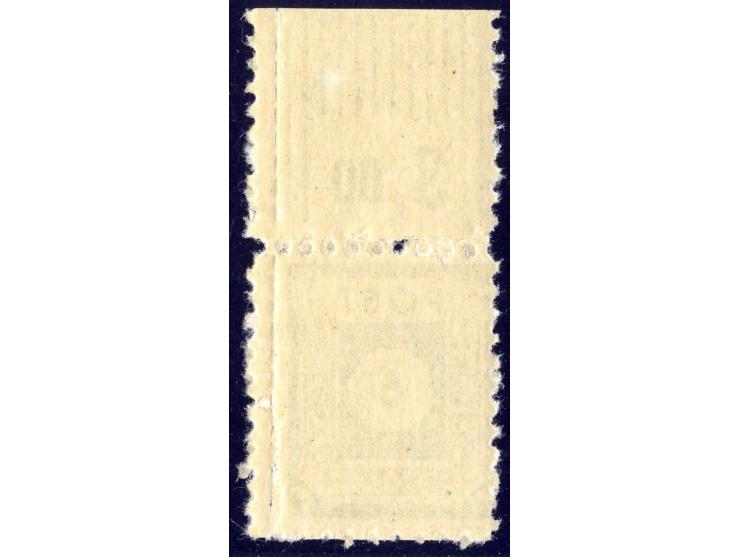 6 Pfg., Oberrandstück mit amtlicher Linienzähnung 10, postfrisch, Befund Kunz BPP ex Dr. Rueger
