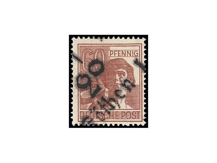 "2°/Köthen" auf Arbeiter 60 Pfg. braunkarmin, postfrisch, Fotoattest Böheim BPP ex Dr. Rueger