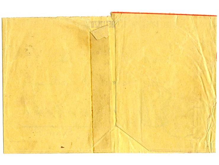 1882/99, Ziffer 5 C. bräunlichlila auf Streifband 5 C. von "BELLINZONA 11.III.92" nach Bangkok
