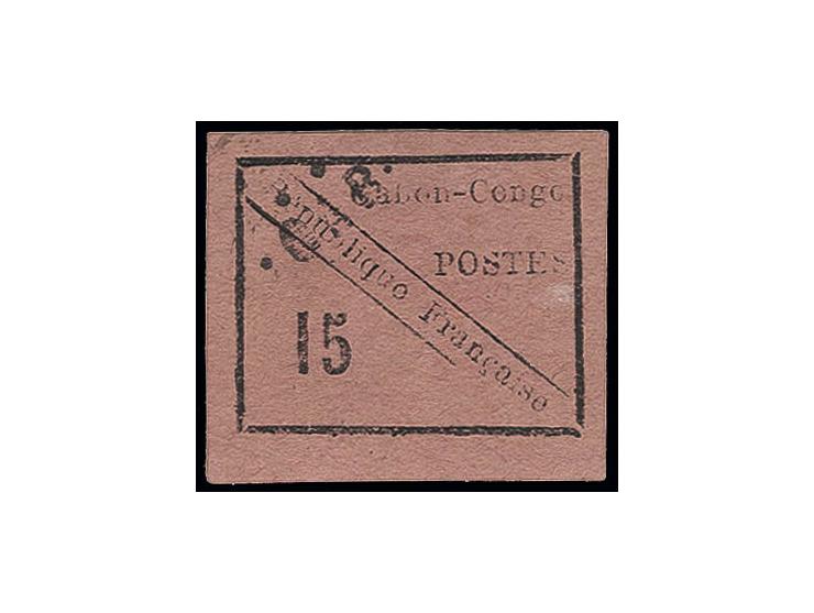 1889, 15 c. sur rose avec de grandes marges tout autour, neuf. Très beau. Signé A. Diena, A. Brun avec certificat Feldman.